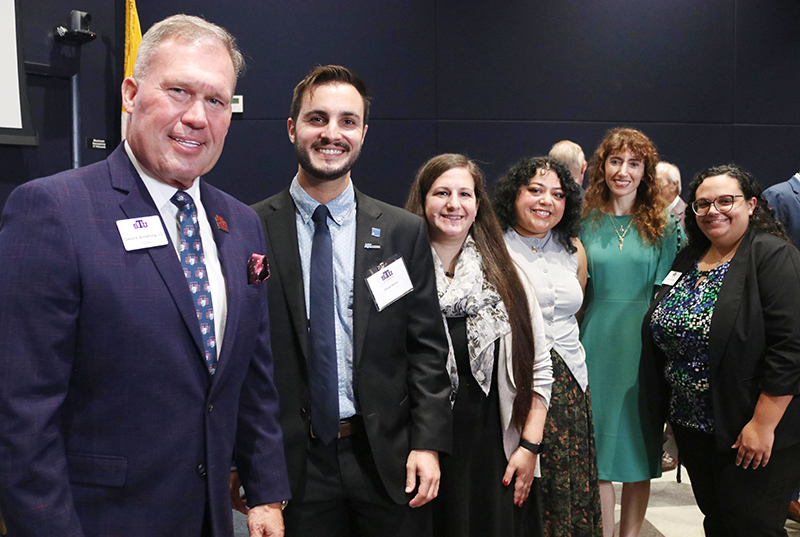 St. Thomas University commemorated the 60th anniversary of Nostra Aetate Oct. 20, 2025. President David Armstrong is pictured with young adults from Religion for the Common Good, an interfaith initiative led by American Jewish Committee and USCCB. Following President Armstrong are Brian Hertz, Rebecca Cohen, Jessica Gallegos, Lila Chertman, and Isabelle Siegel.