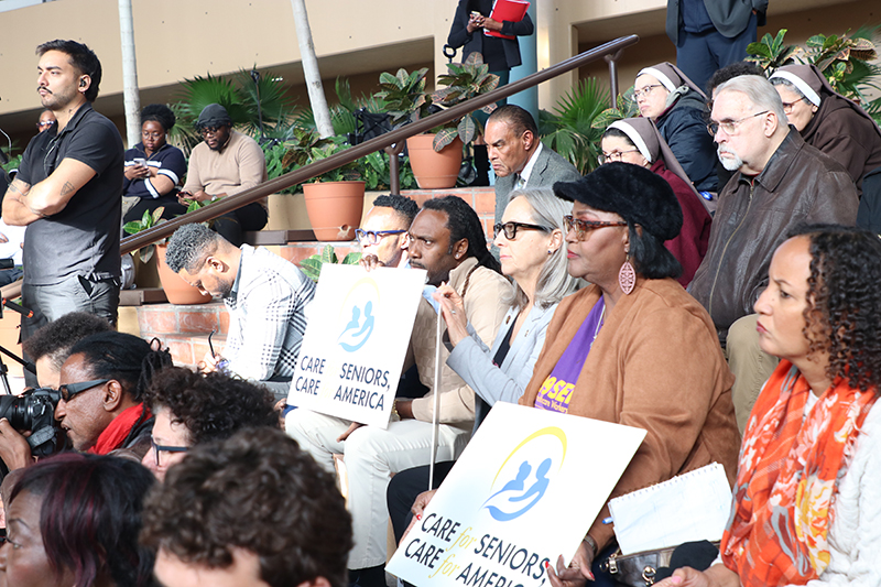 Dozens of people concerned about the repercussions of not extending Temporary Protected Status, TPS, for Haitians attended a press conference organized by the Archdiocese of Miami, Catholic Health Services, Catholic Legal Services and the American Business Immigration Coalition Action, ABICA, to request an extension of Temporary Protected Status for Haitians on Jan. 27, 2026, at the Pastoral Center in Miami Shores. A day before TPS expires on Feb. 2, a judge blocked the administration’s decision not to renew that protection.