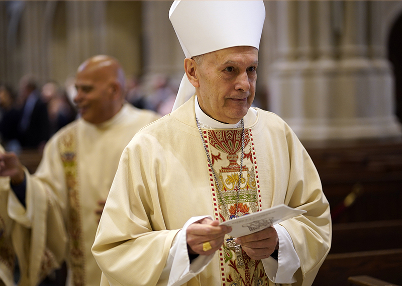 Archbishop Gabriele G. Caccia, the Holy See's permanent observer to the United Nations, participates in the closing procession during the chrism Mass at St. Patrick's Cathedral in New York City April 15, 2025. Pope Leo XIV named Archbishop Caccia as the new papal nuncio to the United States March 7, 2026. He succeeds Cardinal Christophe Pierre, who turned 80 in January and had served in the post since 2016.