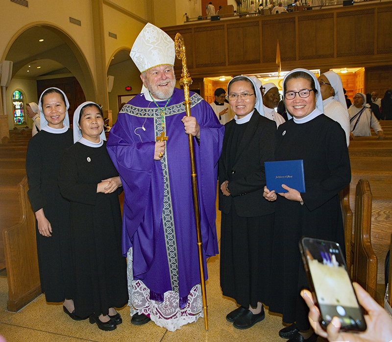 Archbishop Thomas Wenski celebrated the Mass for consecrated life members and four jubilarians Mar. 8, 2026.