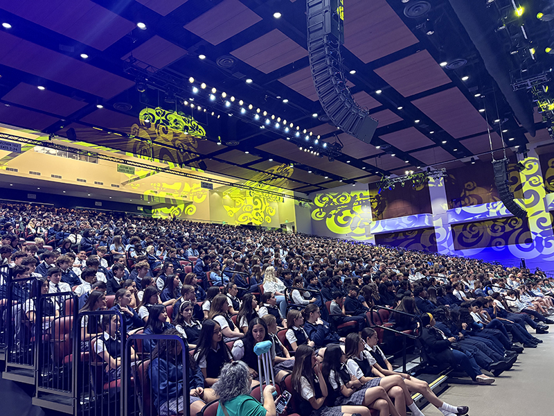 More than 2,000 eighth-graders, teachers and chaperones attend the Greater Love Conference March 11, 2026 at the Charles F. Dodge City Center in Pembroke Pines.