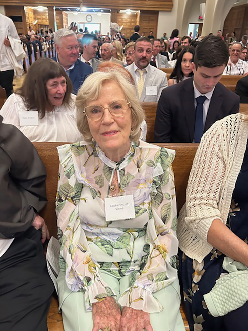 Candidate Dorothy Garrison stood out as the oldest participant at the Rite of Reception at St. Mary Cathedral on April 19, 2026.