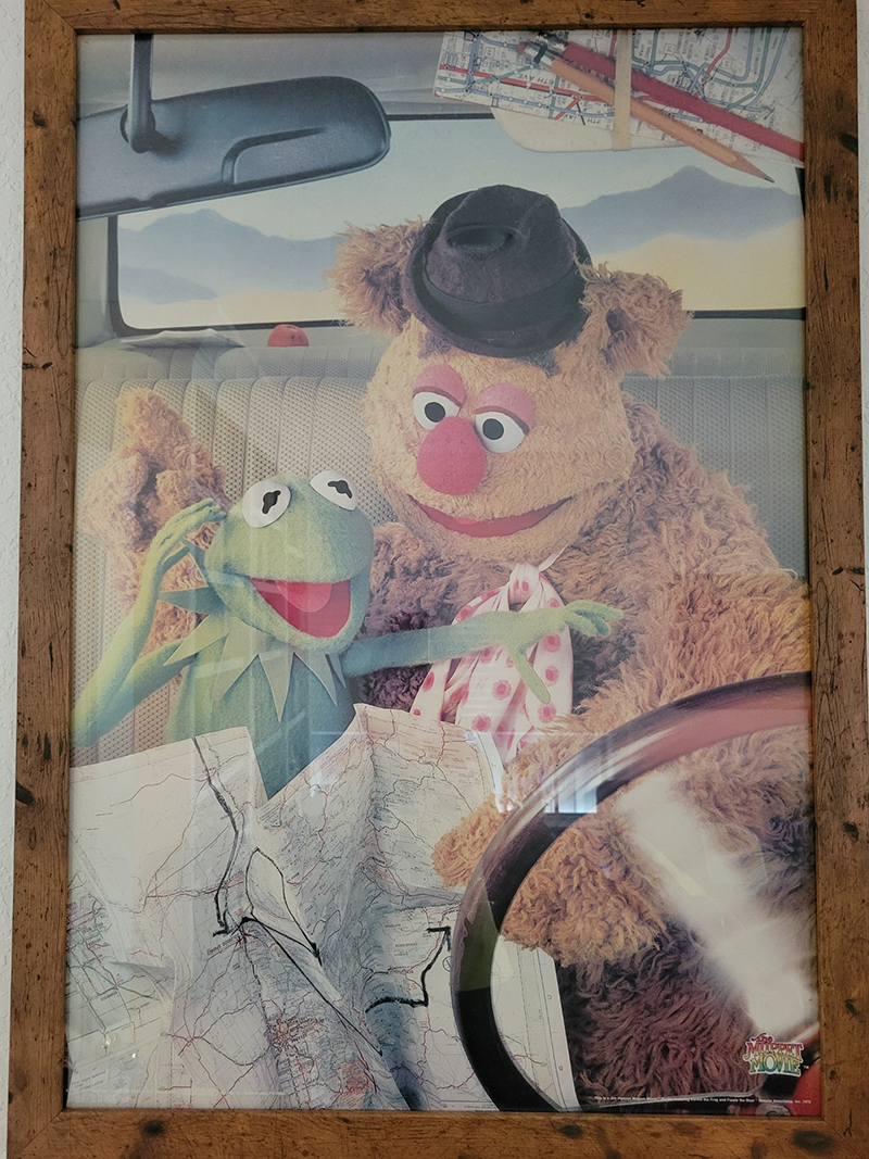 Kermit the Frog and Fozzie Bear.