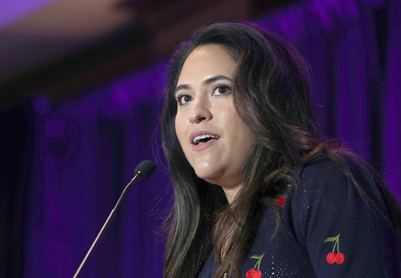 Montse Alvarado, president and chief operating officer of EWTN News, speaks June 21, 2024, during the Catholic Media Conference in Atlanta. Pope Leo XIV appointed Alvarado as prefect of the Vatican's Dicastery for Communication June 2, 2026. (OSV News photo/Bob Roller)