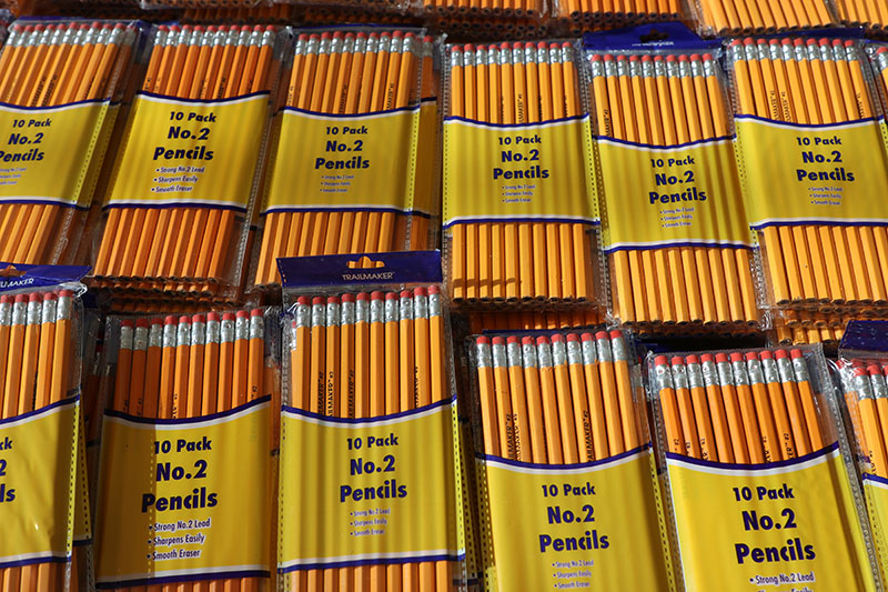 No. 2 Pencils and other school essentials were donated to students at St. Mary’s Cathedral School in Miami Aug. 18, 2026. The Archdiocese of Miami was a sponsor for Kiwanis of Little Havana's Back-to-School Project, which provided school supplies for students in underprivileged communities this August.