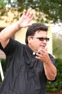 Father Jaime "Jimmy" Acevedo gives the teaching on the 10 Commandments.