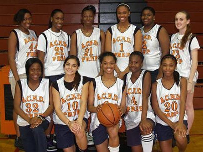 Vivencia Phillipe, Kelly Gutierez, Cejean Chery, Sophia Anilus,  and Jackeshia Jean.  Back row from left to right: Josie Noceus, Cendy Schutt, Shattoria Edgecomb, Frances Joseph, Danielle Bostick, and Samantha Scott.
