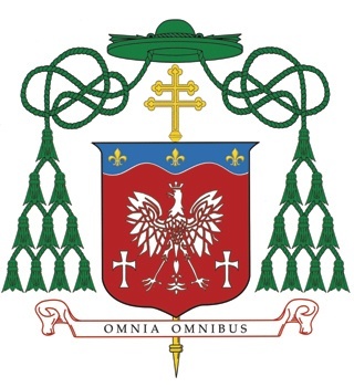 Archbishop Thomas Wenski's personal coat of arms reflects his Polish heritage and his work with the Haitian and Cuban people in Miami.