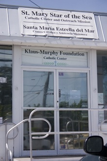 Exterior view of St. Mary Star of the Sea Catholic Center and Outreach Mission, located in Stock Island.