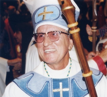 Bishop Gilberto Fernandez at his episcopal ordination in 1997. His viewing will take place at St. John Vianney Seminary on Sunday, Oct. 2, from 6 to 10 p.m. and on Monday, Oct. 3, from 9 to 10:45 a.m. at St. Mary Cathedral. Funeral Mass will take place Monday at 11 a.m. at the cathedral, celebrated by Bishop Fernandez's "episcopal twin," Archbishop Thomas Wenski.