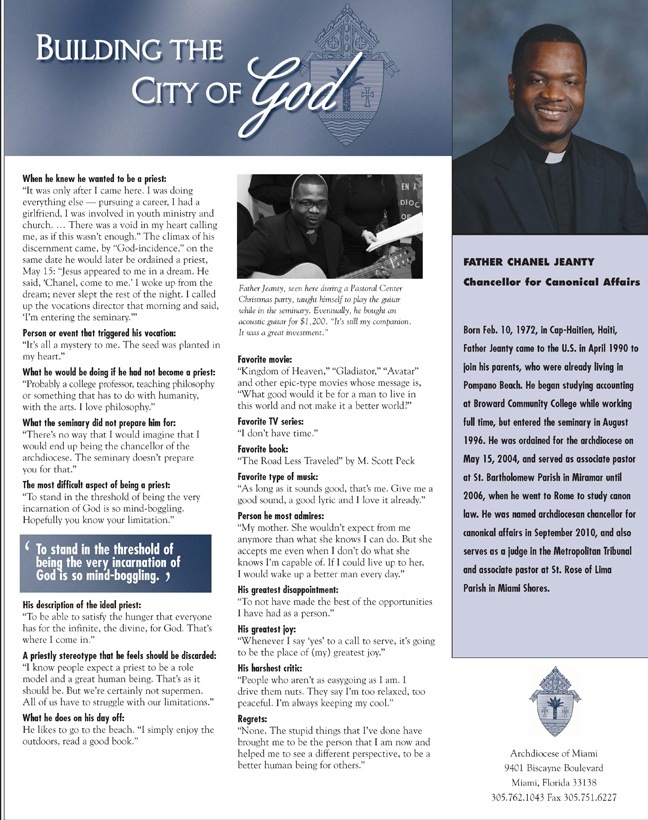 ADOM :: City of God: Father Chanel Jeanty ADOM :: City of God: Father Chanel Jeanty