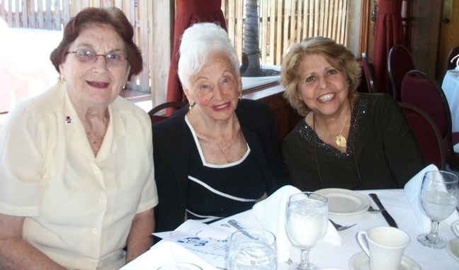 Tonie Heitzman, Jean Annunziato and Gloria Schmidinger from St. Bernadette Parish enjoy the annual luncheon.