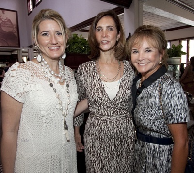 Cheers to Charity sponsors Marile Lopez, Frances Sevilla Sacasa and Swanee DiMare pose for a picture after the brunch.