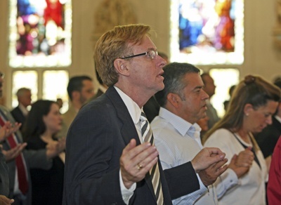 Randy McGrorty, attorney and executive director of Catholic Legal Services, takes part in the Red Mass.