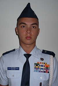 Carroll High senior Austin Sutter, hoping for admission to the U.S. Naval Academy, poses for a photo in his Civil Air Patrol uniform.