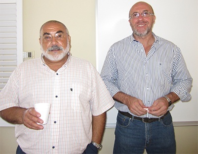 From left, God in the city presenters Ruben Aldo Linera and Victor Hugo Russo.
