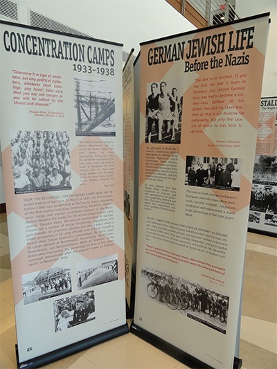 Information on concentration camps that is part of "The Courage to Remember" exhibit.