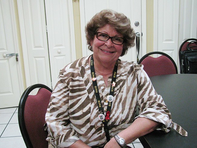 Celia Cabrera, better known as Celita to everyone at Msgr. Edward Pace High School in Miami Gardens. She is a Spanish teacher and a counselor to all who require it.