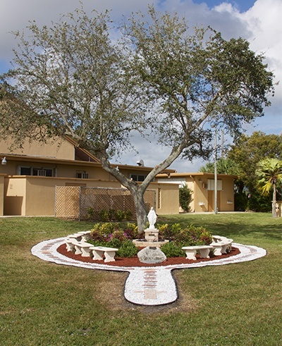 The new rosary garden at St. Bernadette Church in Hollywood took six months to build and cost ,000 in materials alone.