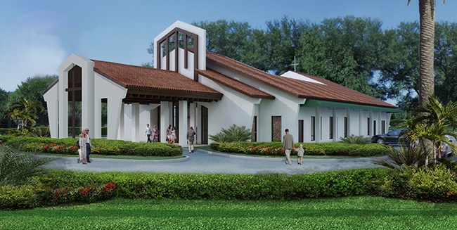 Architect's rendering of the renovated St. Henry Church.