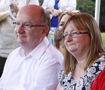 Father Murphy's youngest siblings, Dennis Murphy and Madeleine Keating, flew from Ireland to Miami to attend the street renaming ceremony.