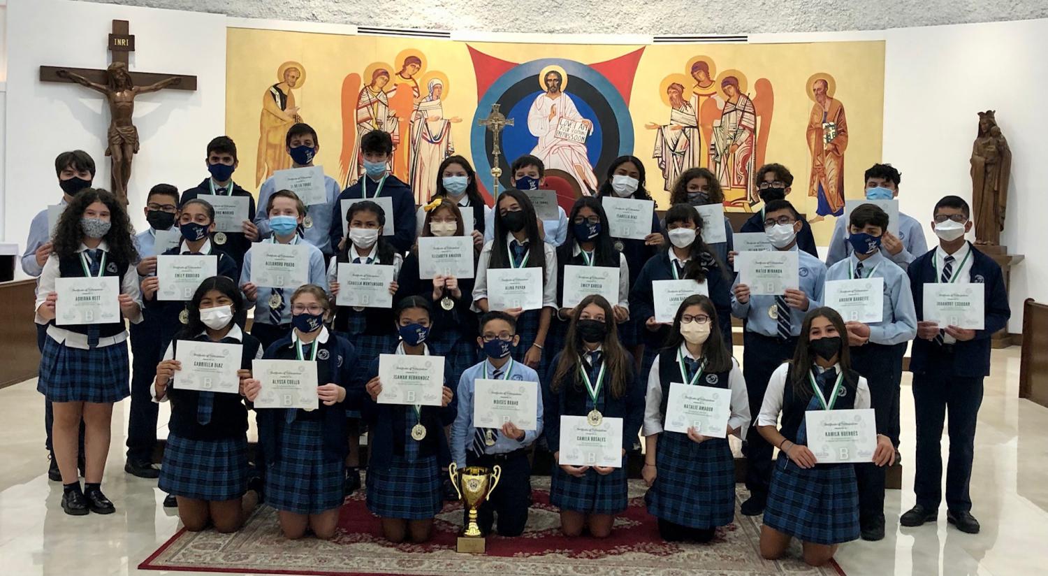 ADOM St. Theresa, Mother of Christ take top prize at Academic Olympics